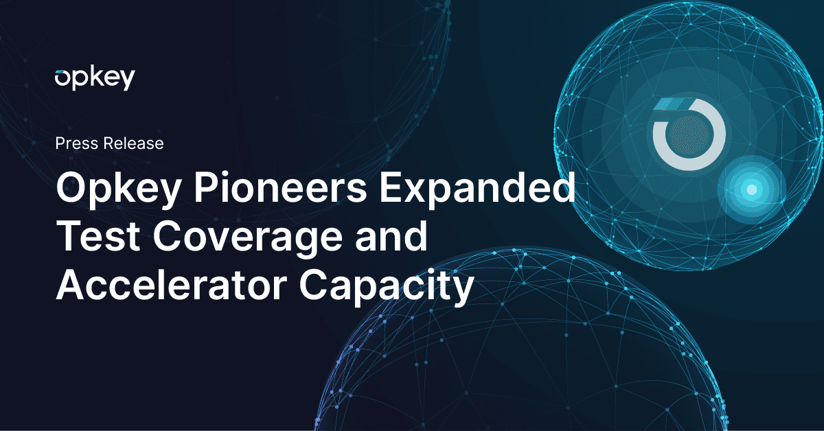 Opkey press release announcing expanded test coverage and accelerator capacity.