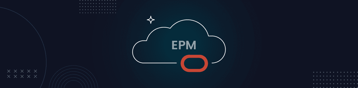 Oracle EPM cloud icon with October 2024 release update indicator.