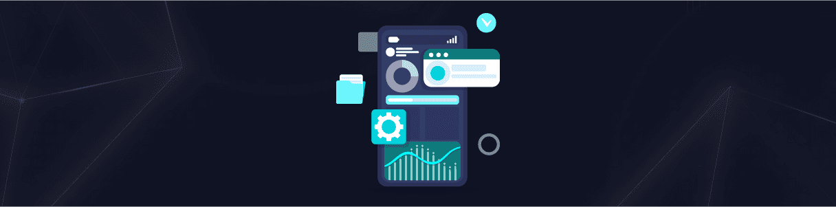 Smartphone displaying app analytics dashboard with charts and graphs, illustrating the importance of usability testing for app success.