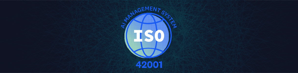 Opkey's ISO 42001 certification logo: AI Management System